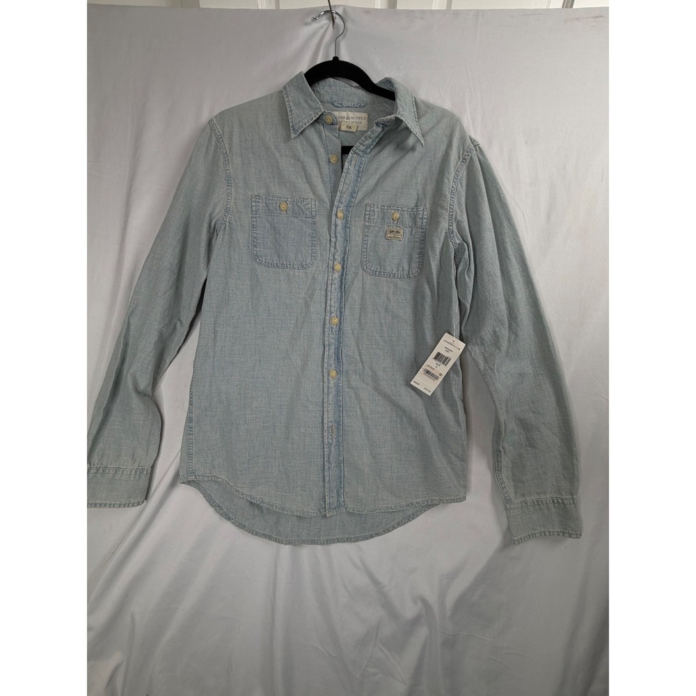 Denim & Supply Ralph Lauren Shirt S Blue Chambray Button Down 788502633001